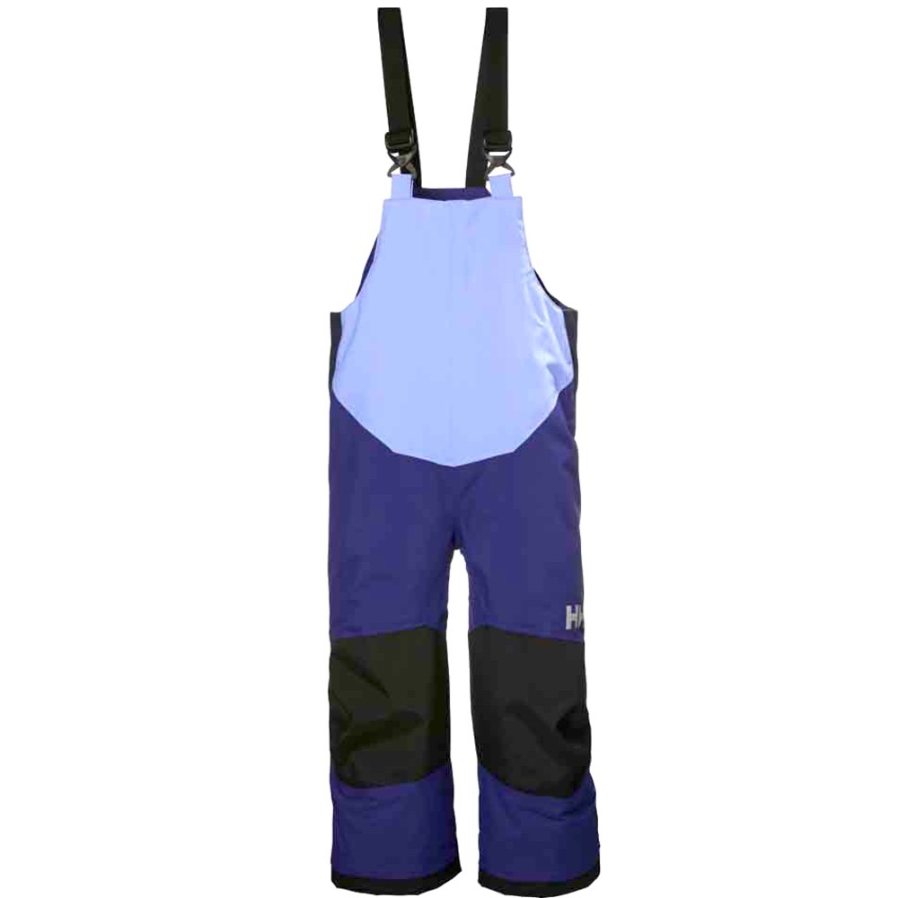 Helly Hansen rider II kids insulated snow bib pants lilac blue sz 86/1 Toddler